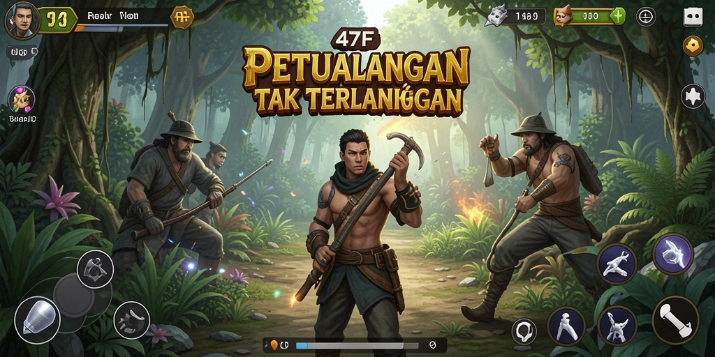 Tampilan permainan <strong>47F</strong> yang penuh aksi di dunia petualangan.