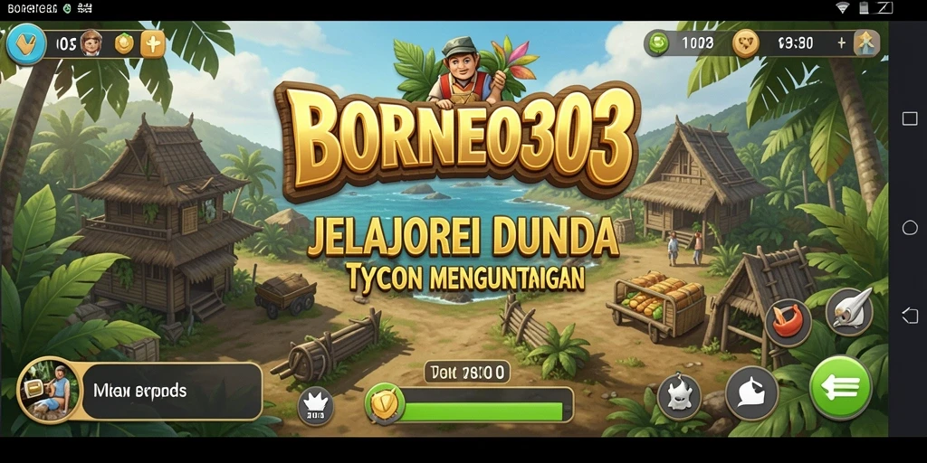 Tampilan gameplay <strong>BORNEO303</strong> yang seru dan mendidik untuk pemain Tycoon.