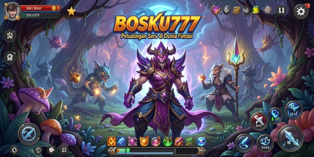 Screenshot gameplay BOSKU777 menunjukkan aksi seru dalam petualangan.