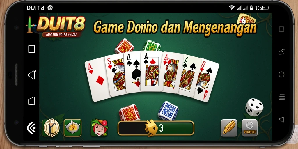 Screenshot DUIT8 menampilkan serunya gameplay Domino.