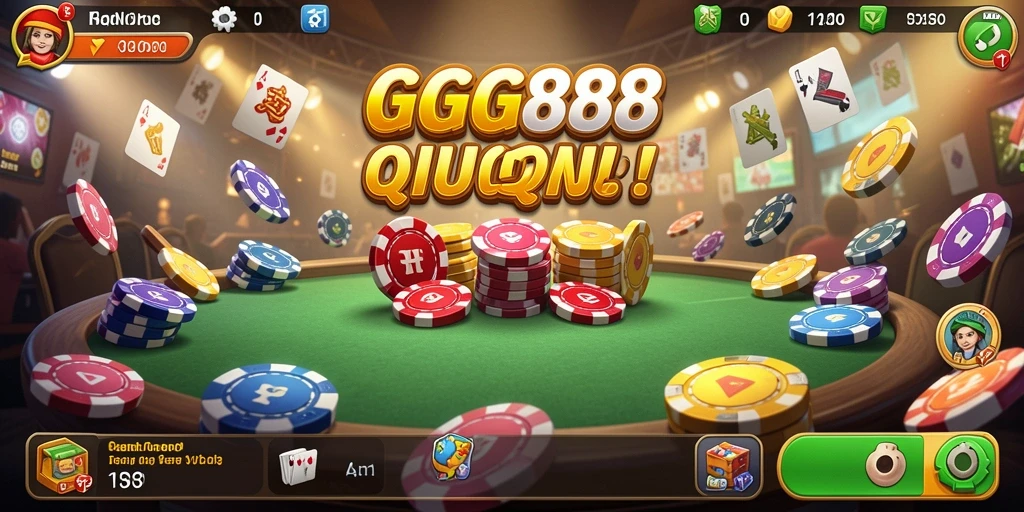 Tampilan gameplay QiuQiu yang seru dalam GGG888.