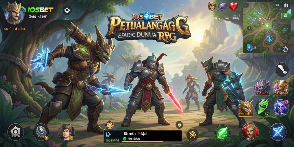 Tampilan gameplay dinamis dan penuh aksi dari IOSBET.