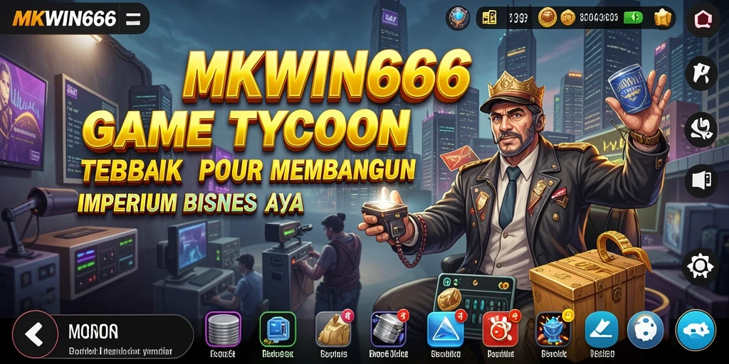 Screenshot MKWIN666 menampilkan gameplay Tycoon yang menarik dan interaktif.