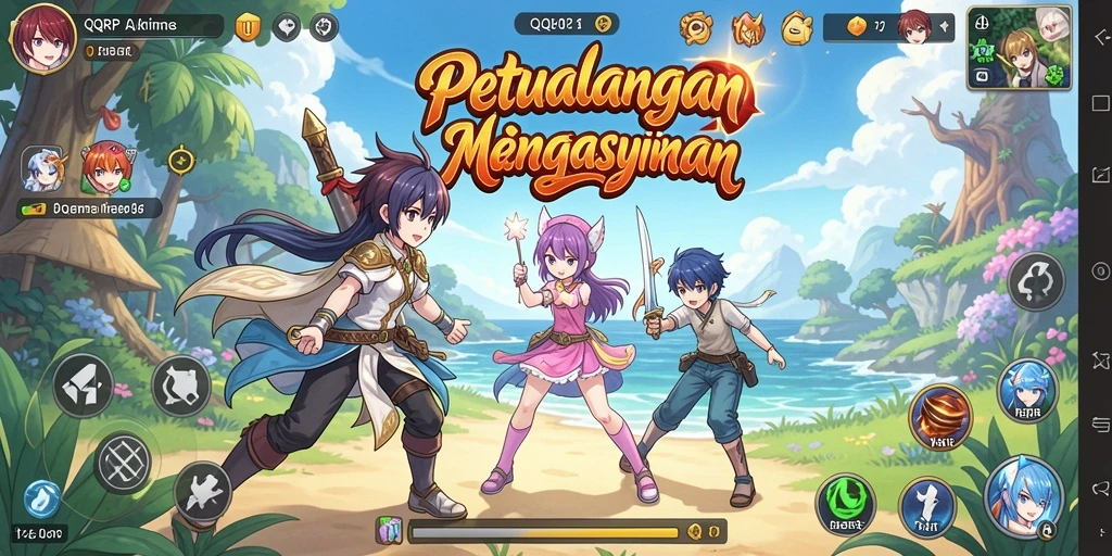 Menampilkan gameplay seru dan karakter menarik dari QQRP.