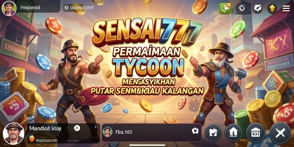 Screenshot SENSASI777 menampilkan gameplay Tycoon yang menarik dan interaktif.